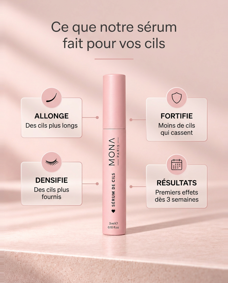 Cure complète Sérum de cils Mona Paris 3x3 ml